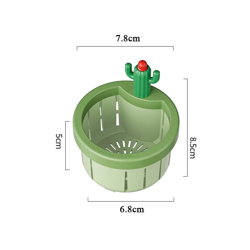 Cactus Kitchen Sink Drain Strainer with Handle Plastic Waste Filter Kitchen Food Slag Strainer Kitchen Accessories