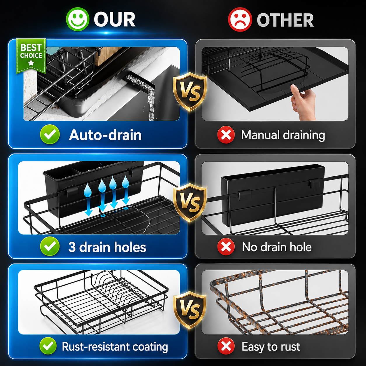 Dish Drying Rack - Expandable Rack