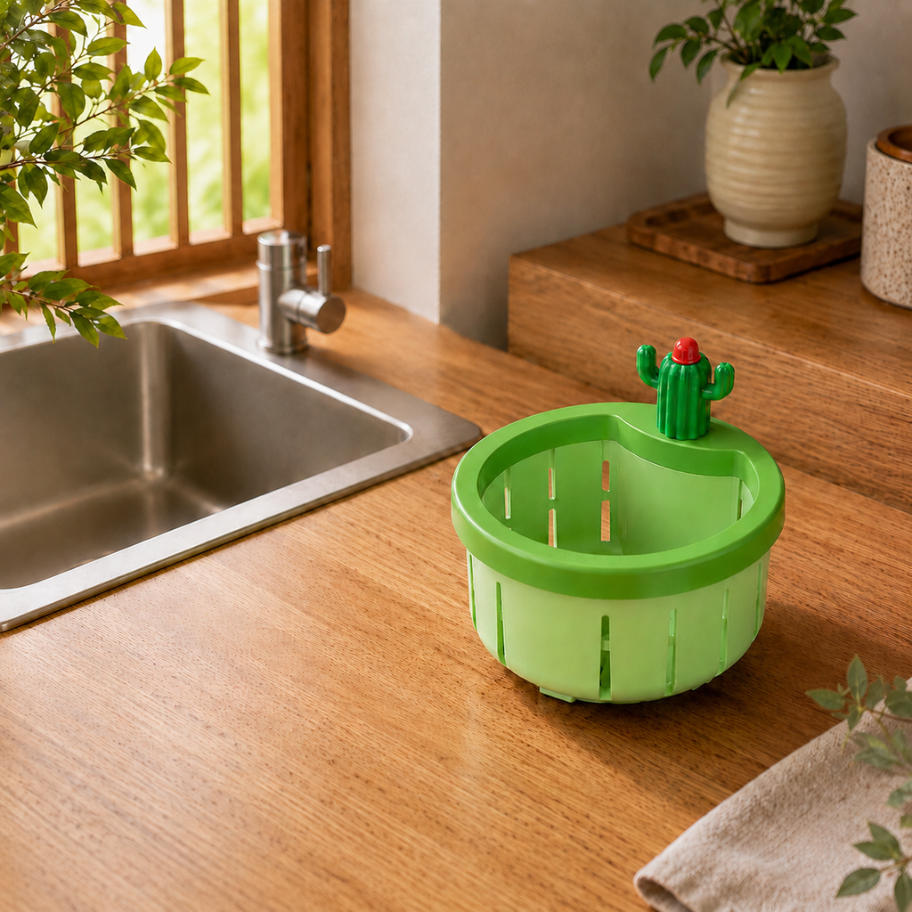 Cactus Sink Strainer - No Touch Kitchen Waste Catcher